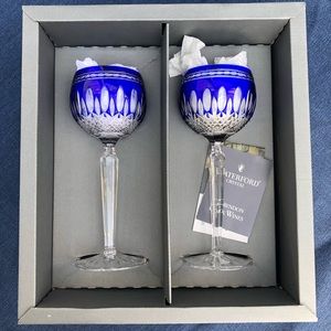 Waterford Crystal: Blue, Hock wine glasses